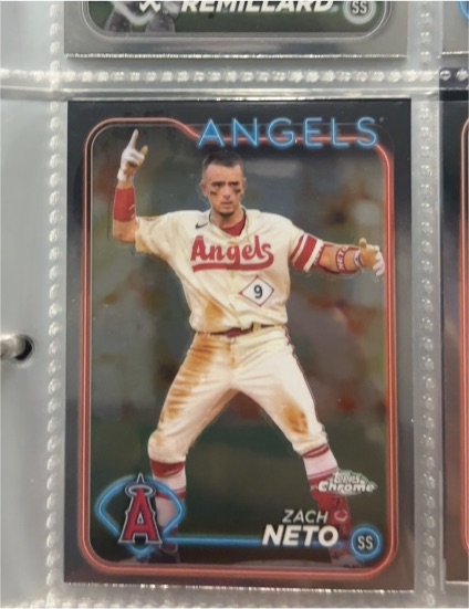 2024 Topps Chrome #123 Zach Neto — front