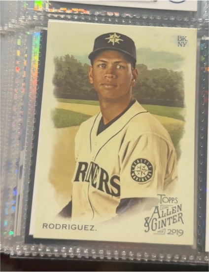 2019 Topps Allen & Ginter #393 Alex Rodriguez — front