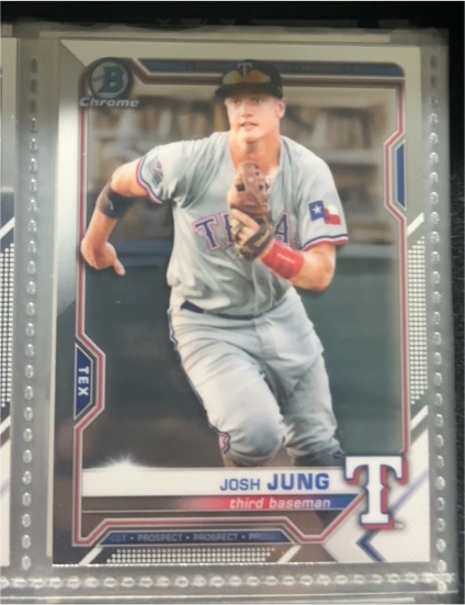2021 Bowman Chrome #BCP-38 Josh Jung — front