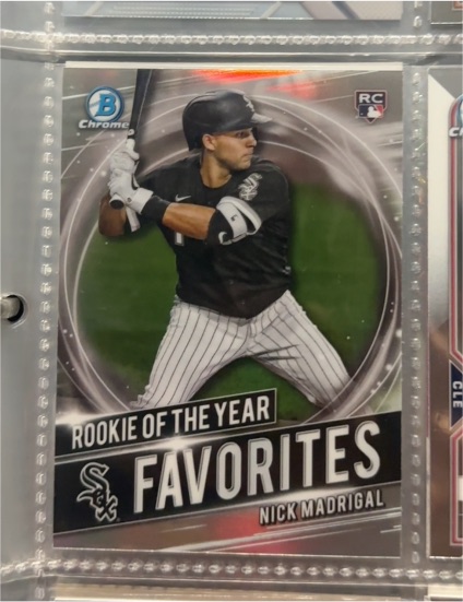 2021 Bowman Chrome #RRY-NM Nick Madrigal Rookie of the Year Favorites — front