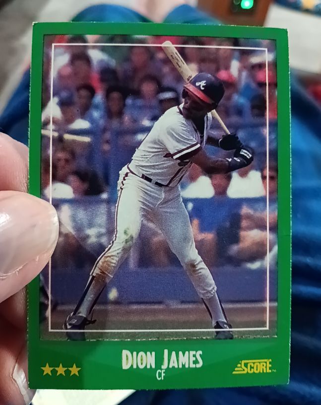 1988 Score #395 Dion James — front