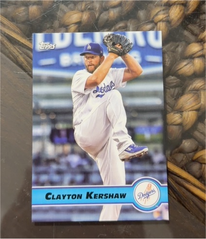 2022 Topps UK Edition #PG-1 Clayton Kershaw — front