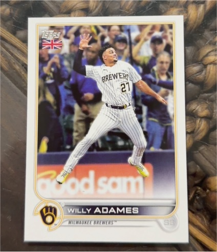 2022 Topps Series 2 #378 Willy Adames Milwaukee Brewers — front