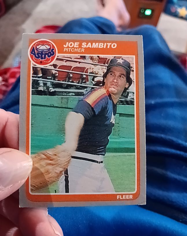 1985 Fleer #360 Joe Sambito — front