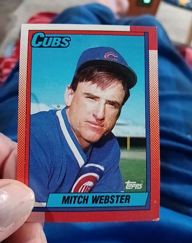 1990 Topps #502 Mitch Webster — front