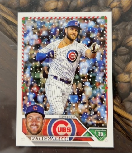 2023 Topps Holiday #H126 Patrick Wisdom — front