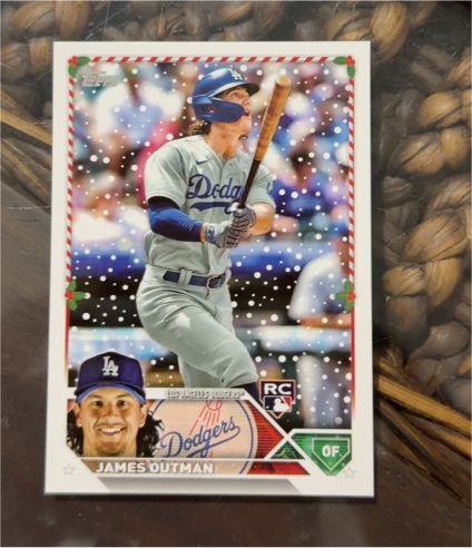 2023 Topps Holiday #H186 James Outman — front