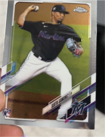2021 Topps Chrome #193 Sixto Sanchez RC — front