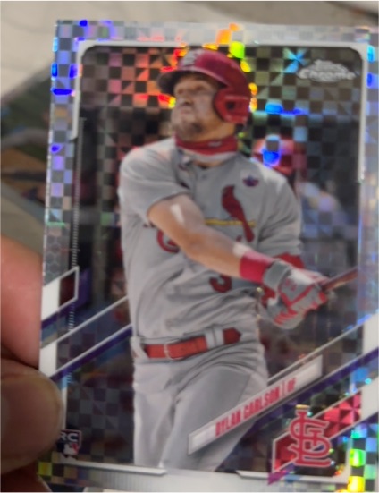 2021 Topps Chrome #140 Dylan Carlson — front