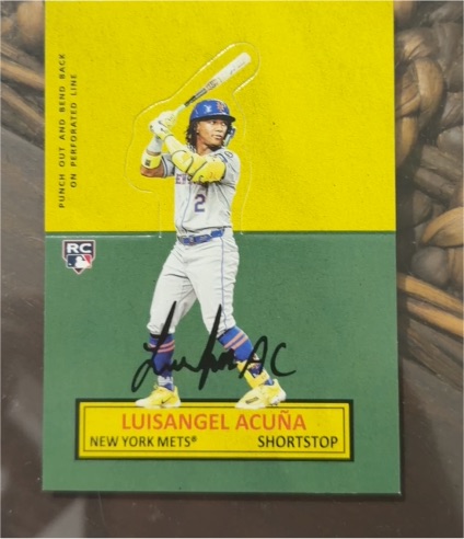 2025 Topps Archives 1964 Stand-Ups #64SU-8 Luisangel Acuna — front