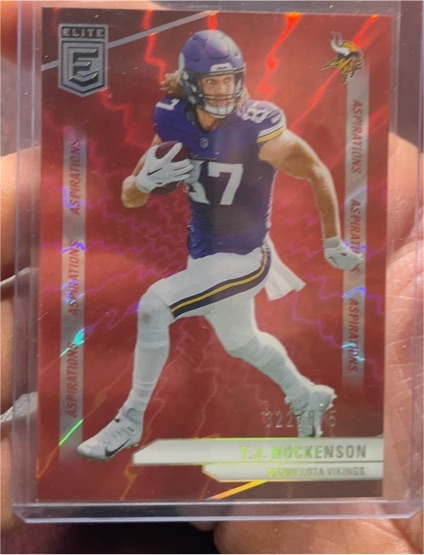 2024 Panini Donruss Elite #45 T.J. Hockenson Aspirations Red — front
