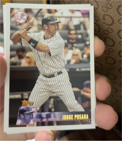 2025 Topps Archives Black Foilboard #114 Jorge Posada — front