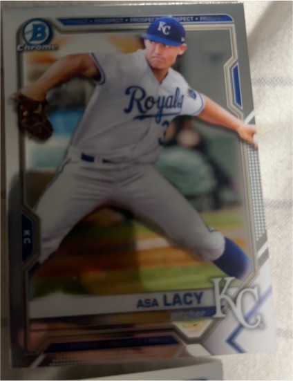 2021 Bowman Chrome #BCP-83 Asa Lacy — front