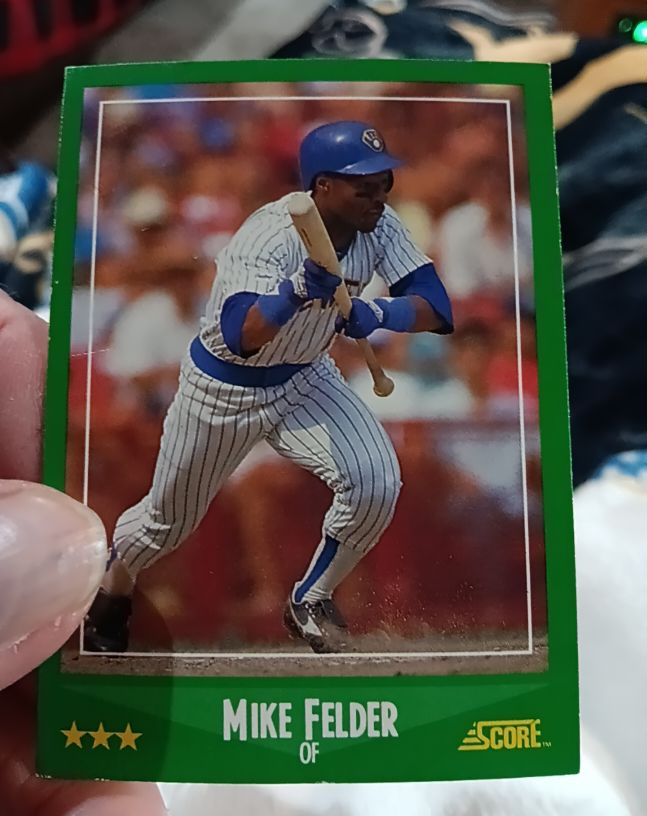 1988 Score #388 Mike Felder — front