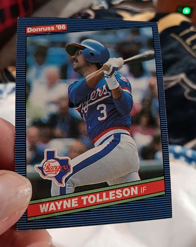 1986 Donruss #134 Wayne Tolleson — front