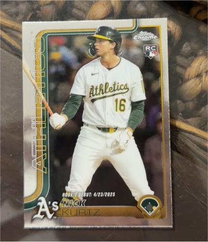 2025 Topps Chrome Update #USC180 Nick Kurtz — front