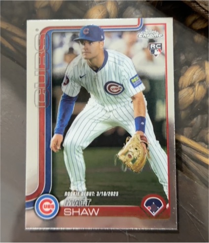 2025 Topps Chrome Update #USC135 Matt Shaw — front