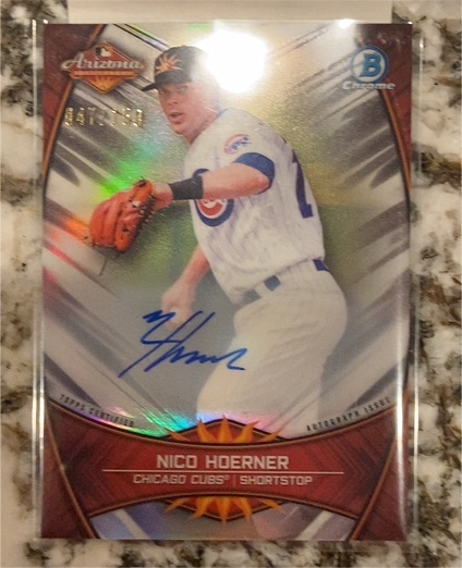 2019 Bowman Chrome #AFL-NH Nico Hoerner — front