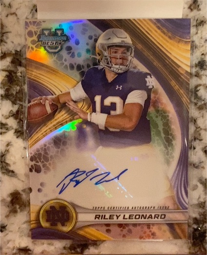 2024 Bowman Best U #BOA-RL Riley Leonard — front