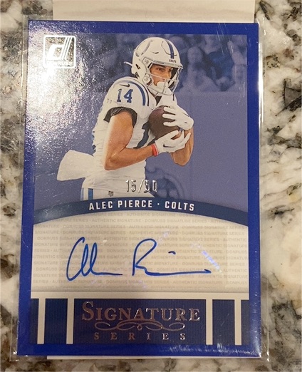 2024 Donruss Signature Series #SSE-API Alec Pierce — front