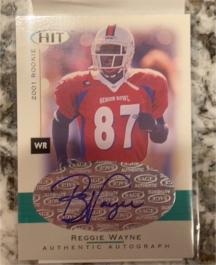 2001 Sage Hit #A47 Reggie Wayne — front