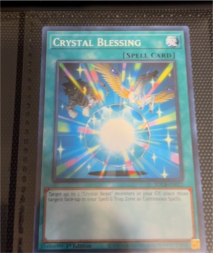 2020 Yu-Gi-Oh! SDCB-EN021 Crystal Blessing — front