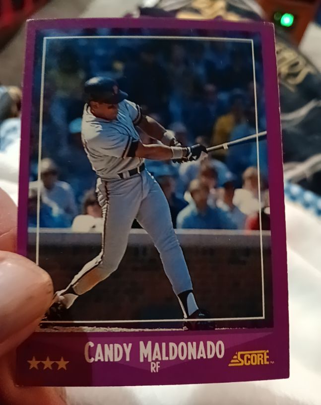 1988 Score #54 Candy Maldonado — front