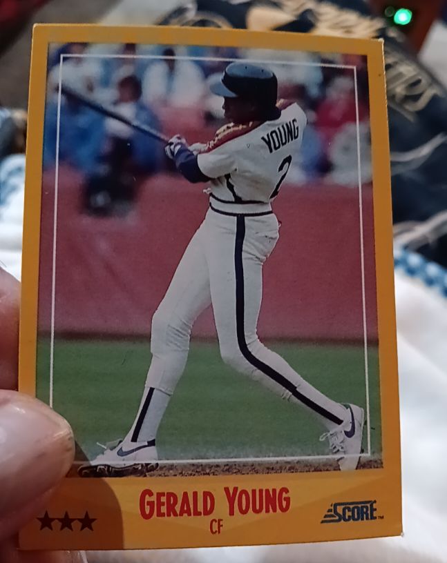 1988 Score #442 Gerald Young — front