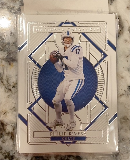 2020 Panini National Treasures #43 Philip Rivers — front