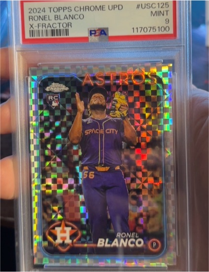 2024 Topps Chrome Update #USC125 Ronel Blanco X-Fractor Rookie — front