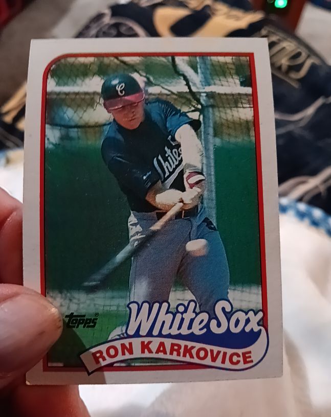 1989 Topps #308 Ron Karkovice — front