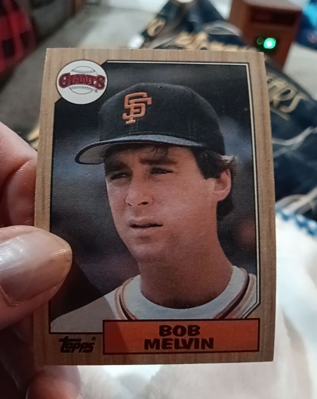 1987 Topps #549 Bob Melvin — front