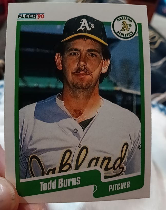 1990 Fleer #2 Todd Burns — front