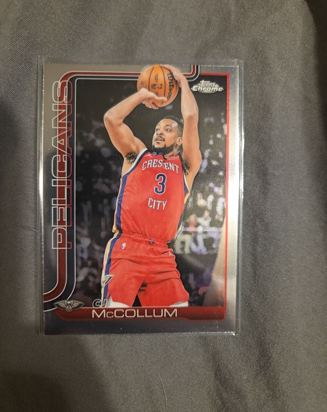 2025-26 Topps Chrome #136 CJ McCollum — front