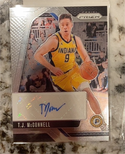 2024-25 Panini Prizm T.J. McConnell Autograph — front