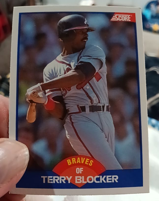 1989 Score #552 Terry Blocker — front