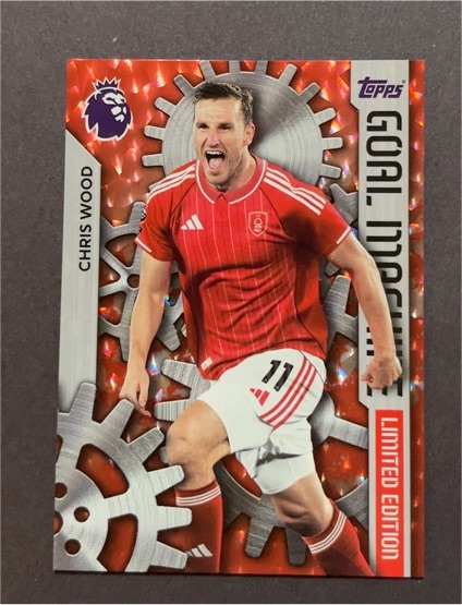 2025-26 Topps Premier League #GM-3 Chris Wood Goal Machine Limited Edition — front