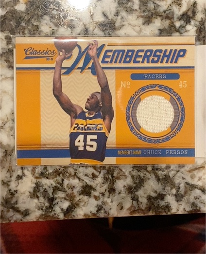 2010-11 Panini Classics Classic Membership Materials #45 Chuck Person — front