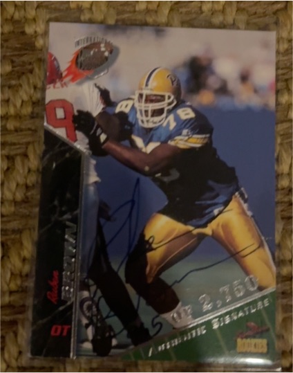 1995 Signature Rookies #13 Ruben Brown — front