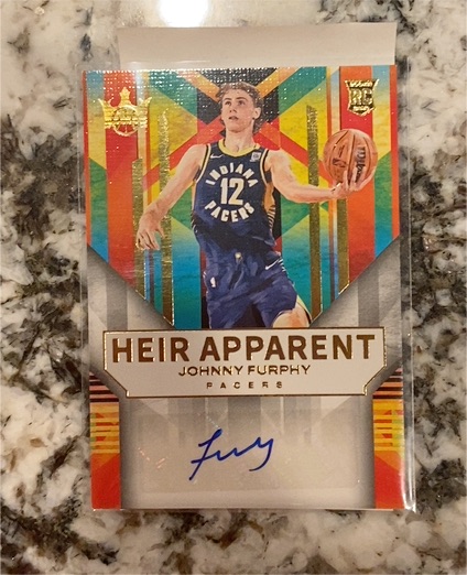 2024-25 Panini Court Kings Heir Apparent #HA-FUR Johnny Furphy — front