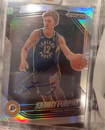2024-25 Panini Prizm Black #206 Johnny Furphy — front
