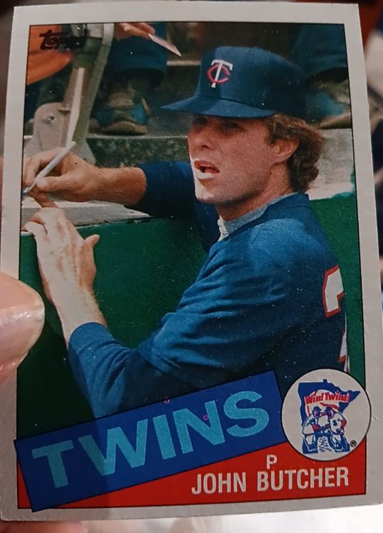 1985 Topps #741 John Butcher — front