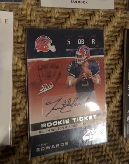 2007 Playoff Contenders #5 Trent Edwards Rookie Ticket — front