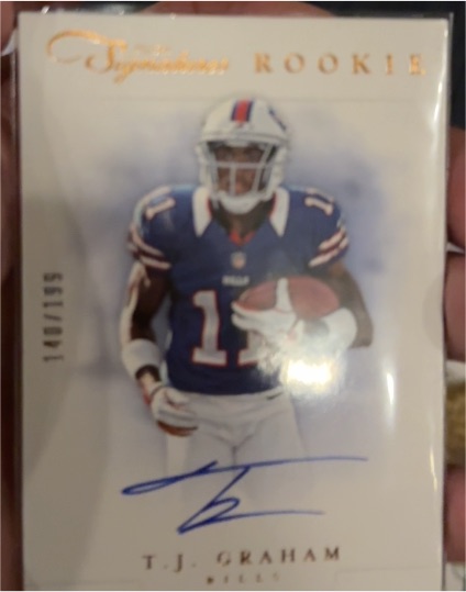 2012 Panini Prime Signatures #273 T.J. Graham Rookie Card Autograph — front