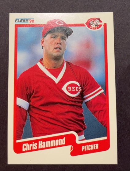 1990 Fleer #421 Chris Hammond — front
