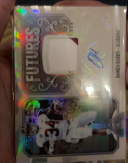 2019 Panini Legacy Futures Patch Autographs #FP-RR Reggie Rivers — front