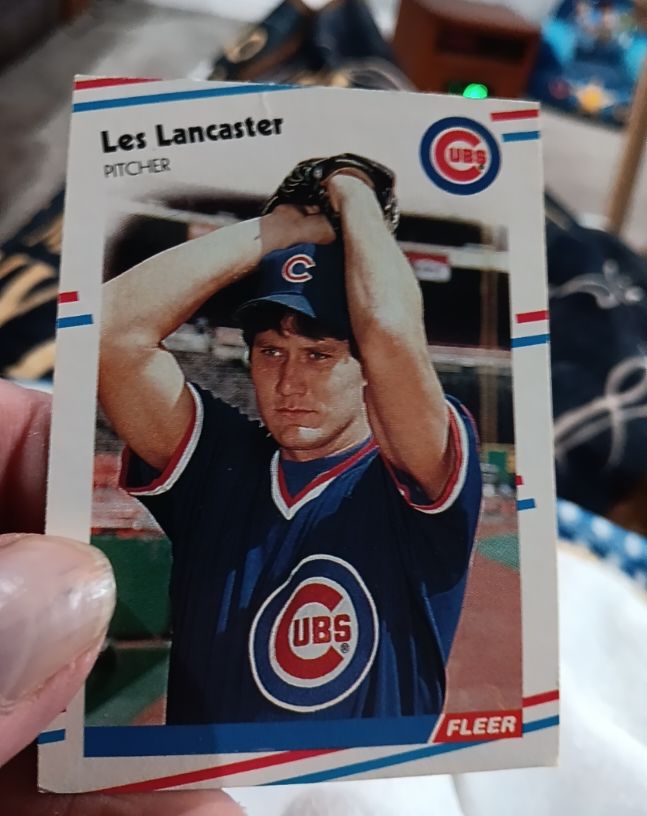 1988 Fleer #421 Les Lancaster — front
