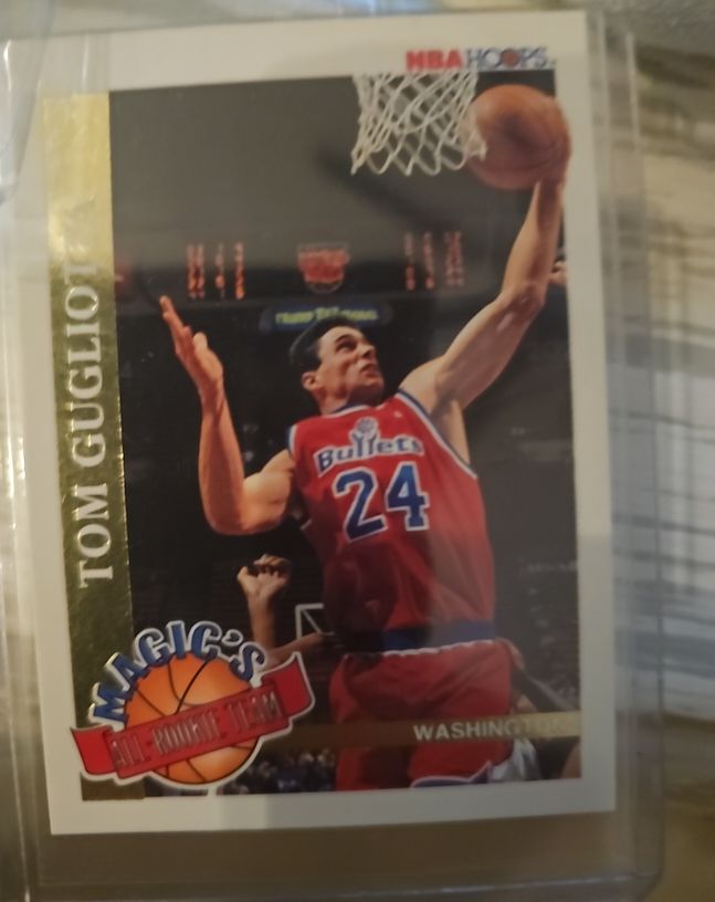 1992-93 NBA Hoops Magic's All-Rookie Team #5 Tom Gugliotta — front