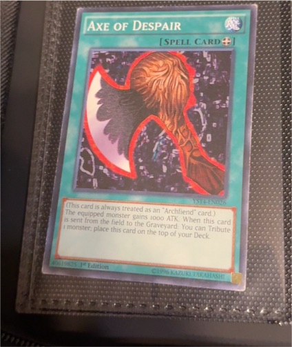 Yu-Gi-Oh! Axe of Despair SYE-EN026 — front