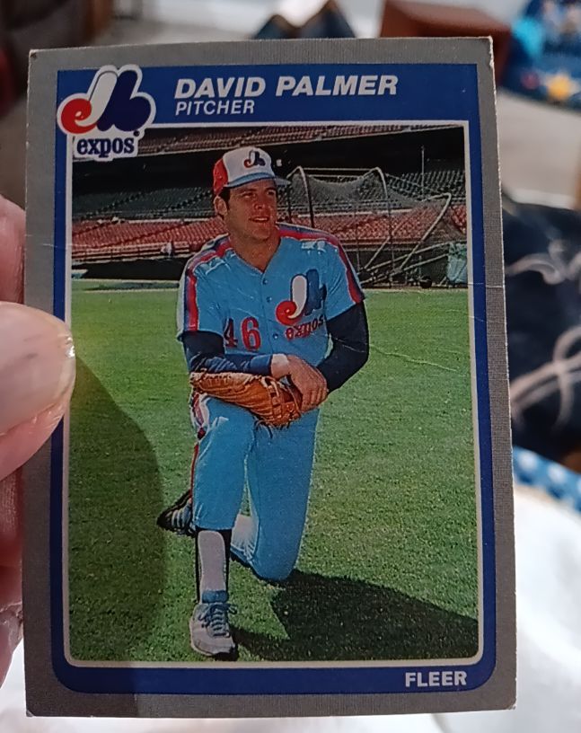 1985 Fleer #404 David Palmer — front